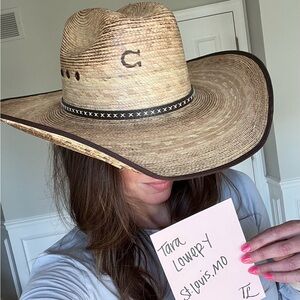 Charlie 1 Structured “straw” hat 🐯🧲🤠